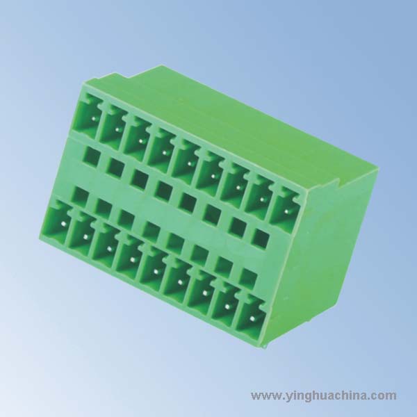 Pluggable terminal block Connector 3.96Pitch Male Right angle No